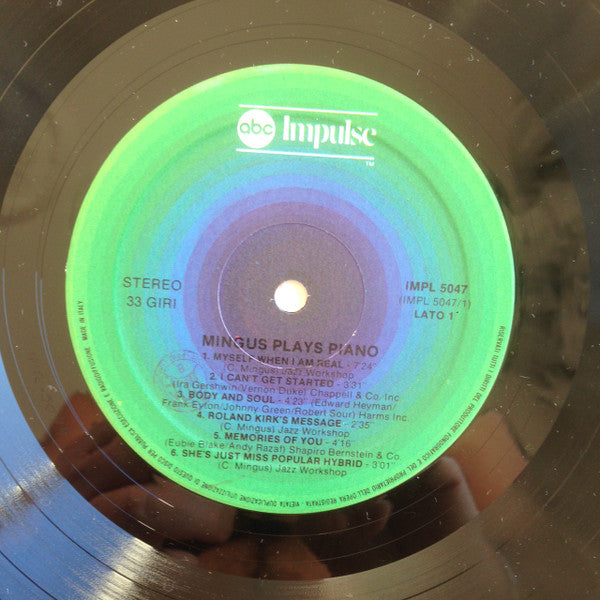 Charles Mingus : Mingus Plays Piano (LP, Album, RE, Gat)