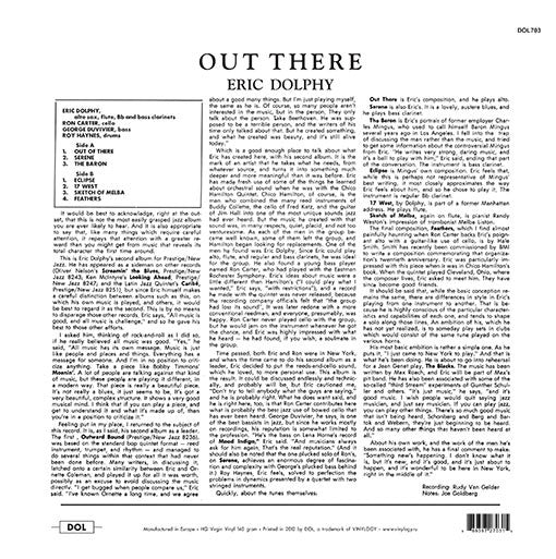 Eric Dolphy ~ Out There (Vinyl) - Djungel & Jazz