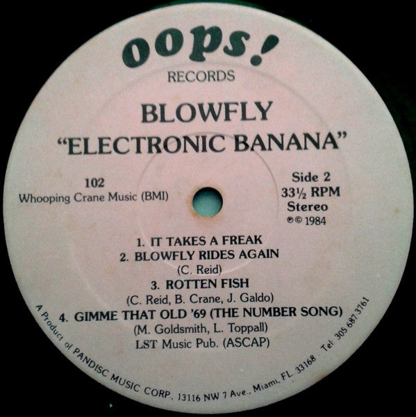Blowfly ~ Electronic Banana (Vinyl) - Djungel & Jazz