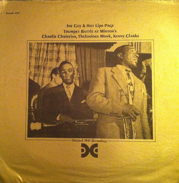 Joe Guy & Hot Lips Page : Trumpet Battle At Minton's (LP, Album, Mono)