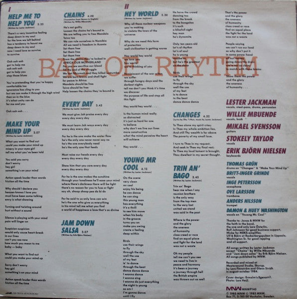 Bag Of Rhythm ~ Changes (Vinyl) - Djungel & Jazz