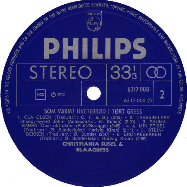 Christiania Fusel & Blaagress ~ Som Varmt Hvetebrød I Tørt Gress (Vinyl) - Djungel & Jazz