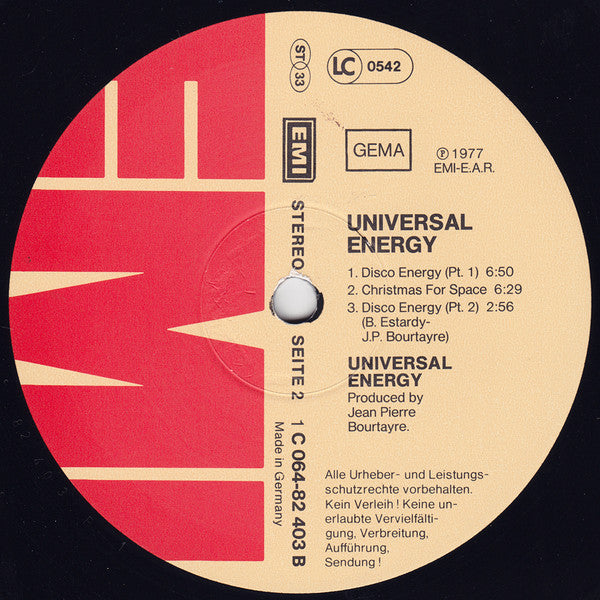 Universal Energy : Universal Energy (LP, Album)