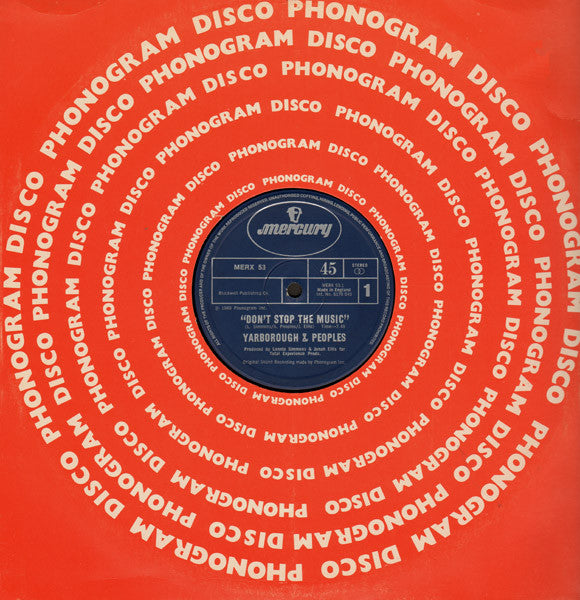 Yarborough & Peoples ~ Don't Stop The Music / You're My Song (Vinyl) - Djungel & Jazz