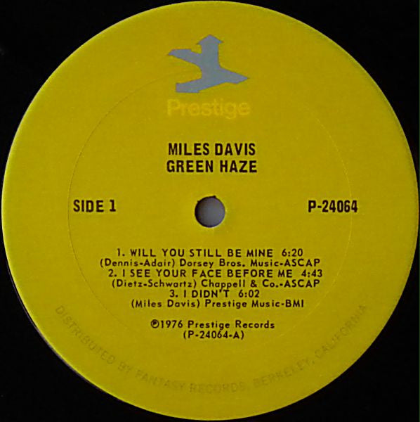 Miles Davis ~ Green Haze (Vinyl) - Djungel & Jazz