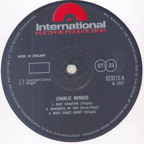 Charlie Mingus ~ Charlie Mingus Sextet (Vinyl) - Djungel & Jazz