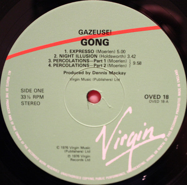 Gong : Gazeuse! (LP, Album, RE)