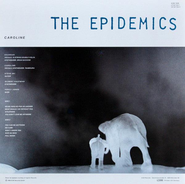 The Epidemics : Shankar / Caroline  ~ The Epidemics (Vinyl) - Djungel & Jazz