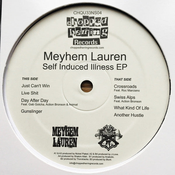 Meyhem Lauren : Self Induced Illness EP (12", EP, Ltd)