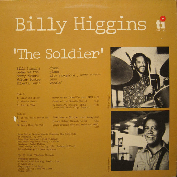 Billy Higgins ~ The Soldier (Vinyl) - Djungel & Jazz