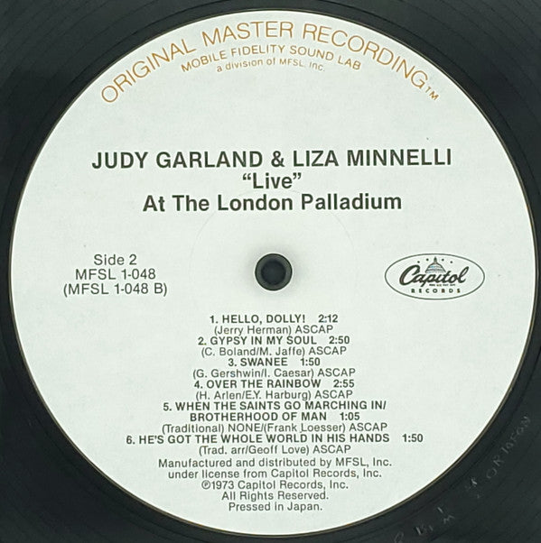 Judy Garland & Liza Minnelli ~ "Live" At The London Palladium (Vinyl) - Djungel & Jazz