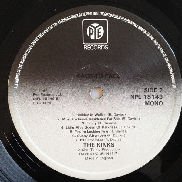The Kinks ~ Face To Face (Vinyl) - Djungel & Jazz