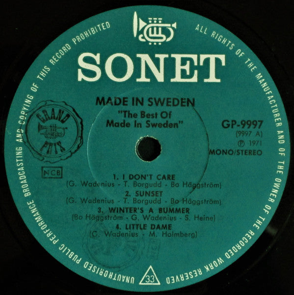 Made In Sweden ~ The Best Of Made In Sweden (Vinyl) - Djungel & Jazz
