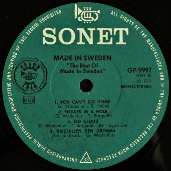 Made In Sweden ~ The Best Of Made In Sweden (Vinyl) - Djungel & Jazz