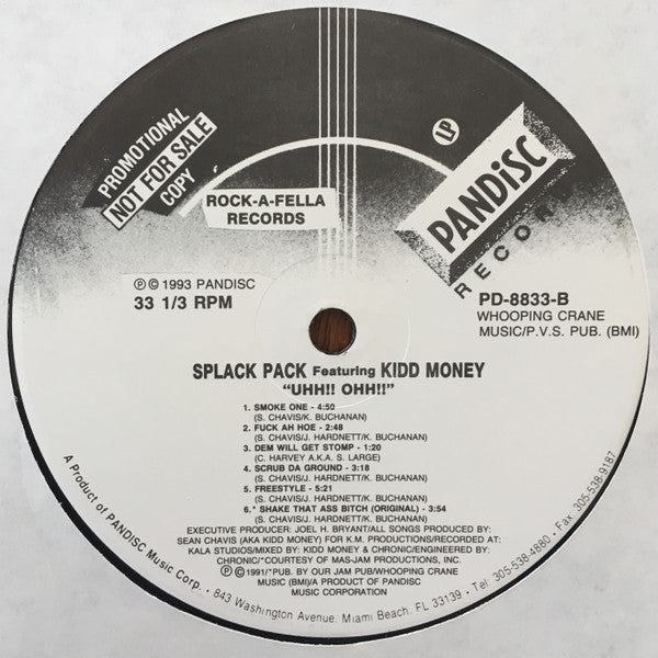 Splack Pack ~ Uhh!! Ohh!! (Vinyl) - Djungel & Jazz