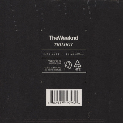 The Weeknd ~ Trilogy (Vinyl) - Djungel & Jazz