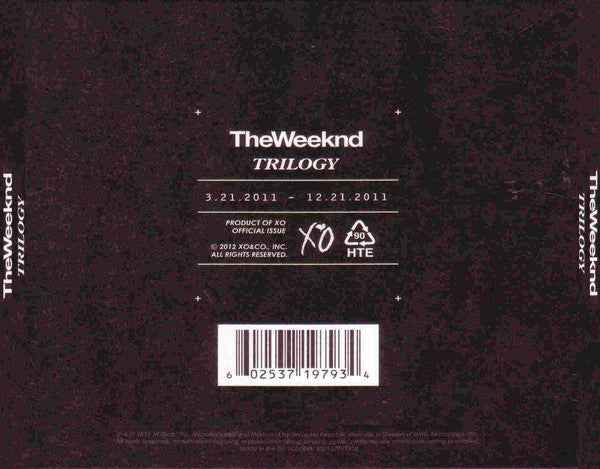 The Weeknd ~ Trilogy (Vinyl) - Djungel & Jazz