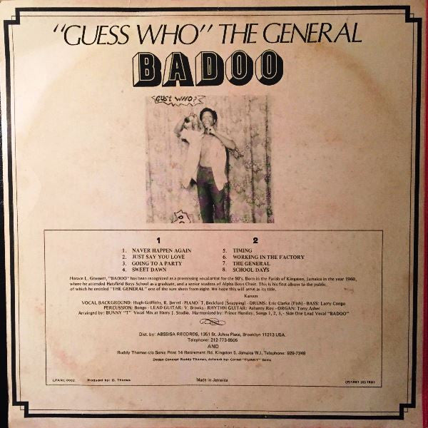 Badoo : The General (LP)