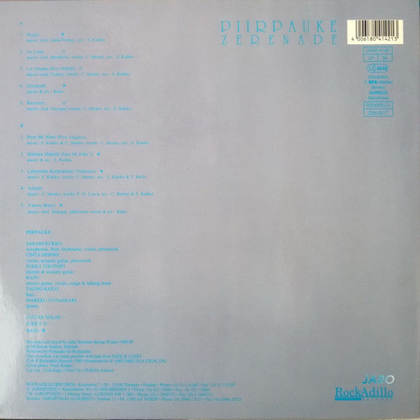 Piirpauke ~ Zerenade (Vinyl) - Djungel & Jazz