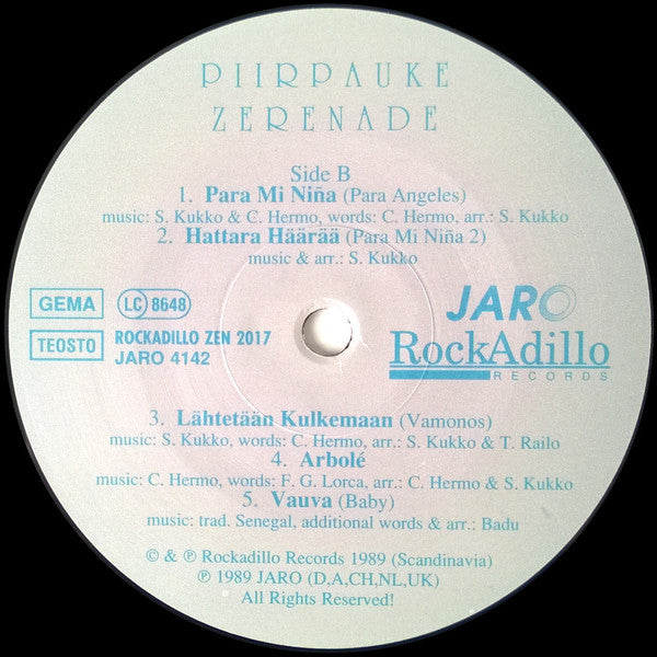 Piirpauke ~ Zerenade (Vinyl) - Djungel & Jazz
