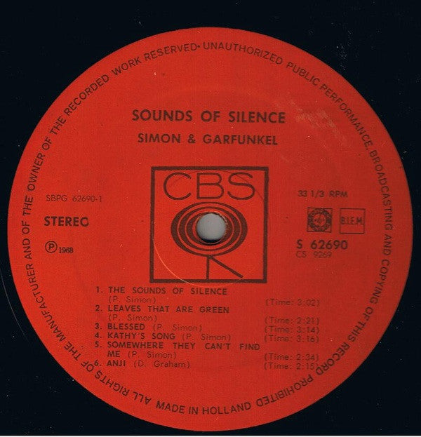 Simon & Garfunkel ~ Sounds Of Silence (Vinyl) - Djungel & Jazz