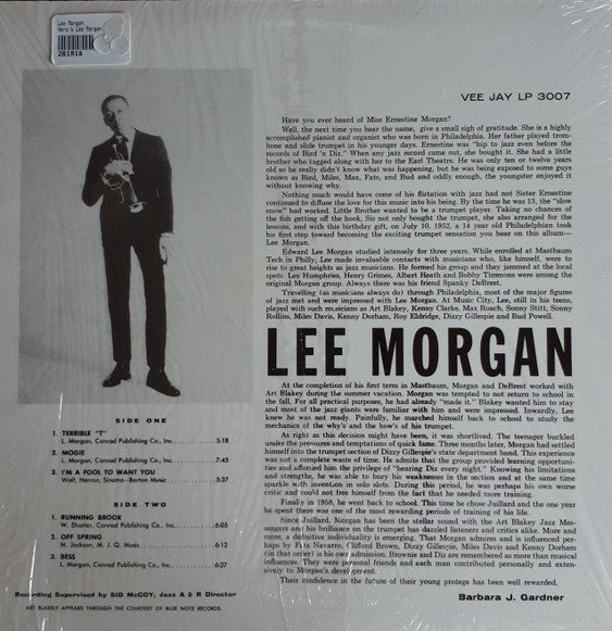 Lee Morgan ~ Here's Lee Morgan (Vinyl) - Djungel & Jazz