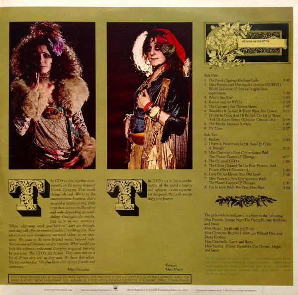 GTO's : Permanent Damage (LP, Album, Gat)