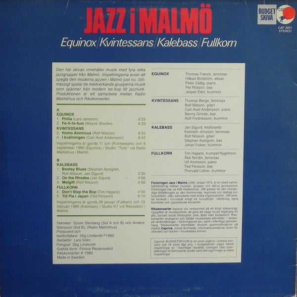 Various ~ Jazz I Malmö (Vinyl) - Djungel & Jazz