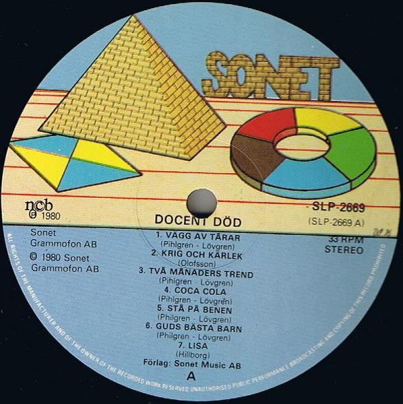 Docent Död ~ Docent Död (Vinyl) - Djungel & Jazz