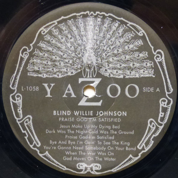 Blind Willie Johnson ~ Praise God I'm Satisfied (Vinyl) - Djungel & Jazz