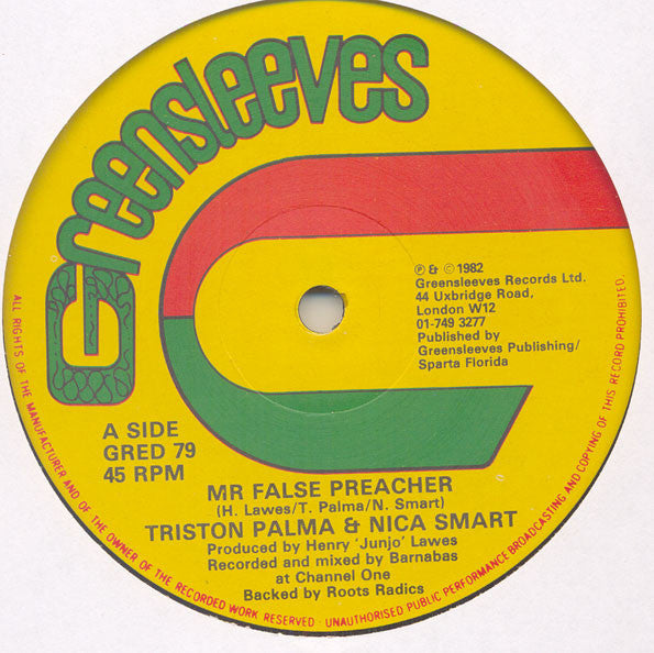 Triston Palma* & Nica Smart* : Mr. False Preacher (12")