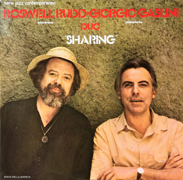 Roswell Rudd - Giorgio Gaslini Duo ~ Sharing (Vinyl) - Djungel & Jazz