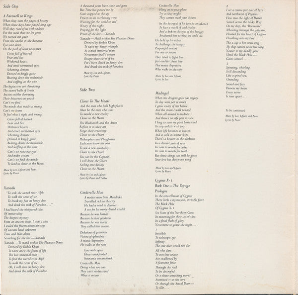 Rush ~ A Farewell To Kings (Vinyl) - Djungel & Jazz
