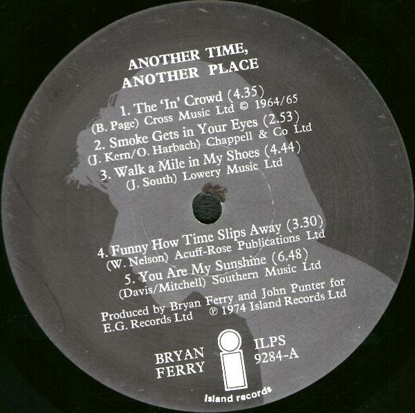 Bryan Ferry ~ Another Time, Another Place (Vinyl) - Djungel & Jazz