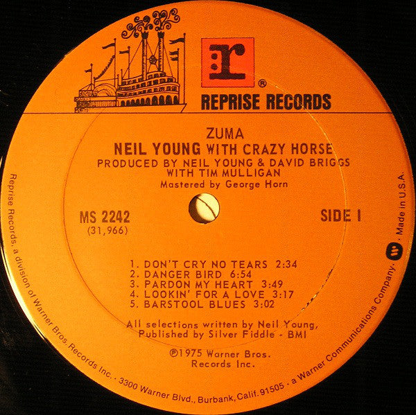 Neil Young With Crazy Horse ~ Zuma (Vinyl) - Djungel & Jazz