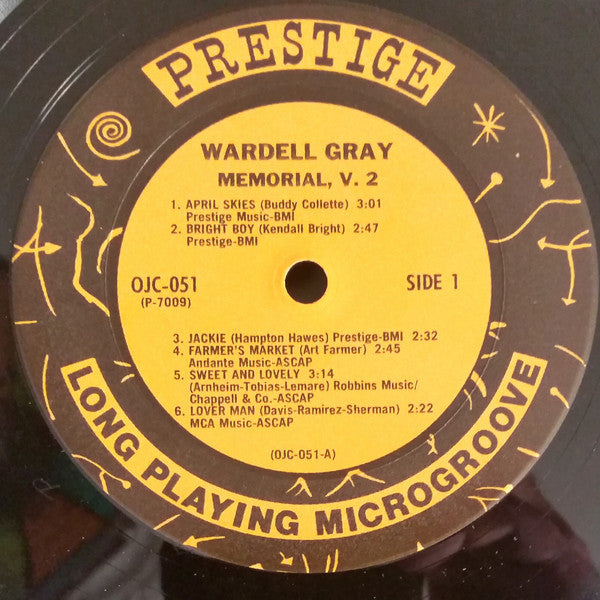 Wardell Gray ~ Memorial Volume 2 (Vinyl) - Djungel & Jazz