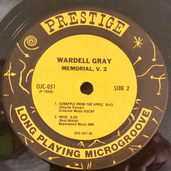Wardell Gray ~ Memorial Volume 2 (Vinyl) - Djungel & Jazz