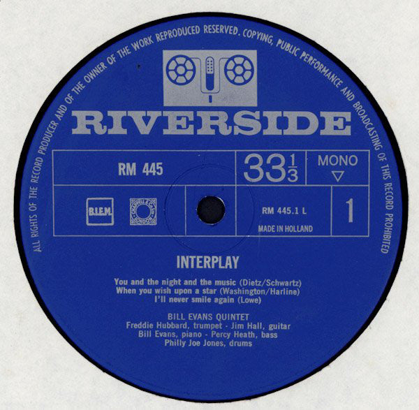 Bill Evans : Interplay (LP, Album, Mono)