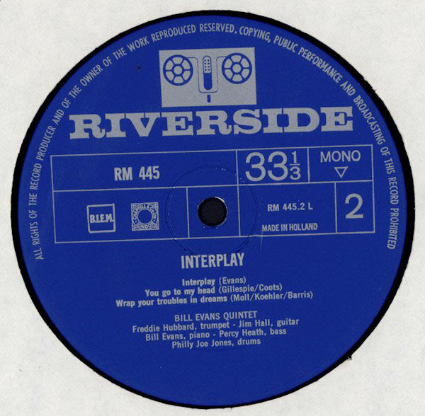 Bill Evans : Interplay (LP, Album, Mono)