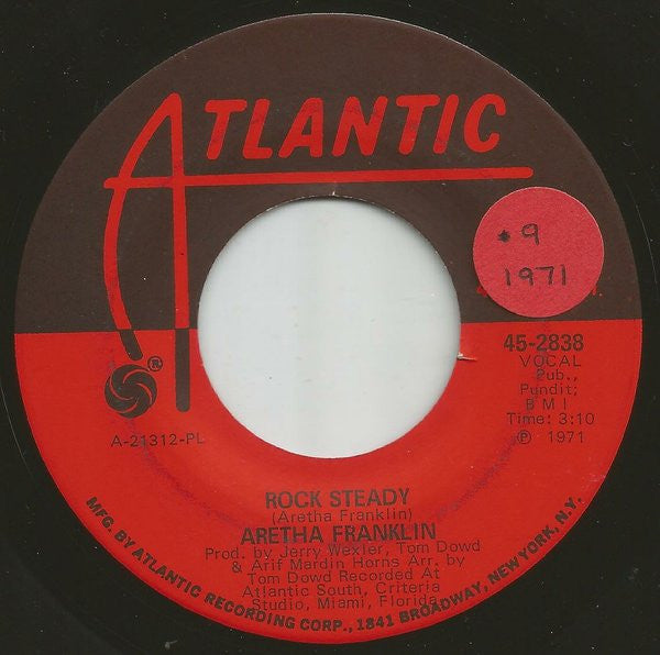Aretha Franklin ~ Rock Steady (Vinyl) - Djungel & Jazz