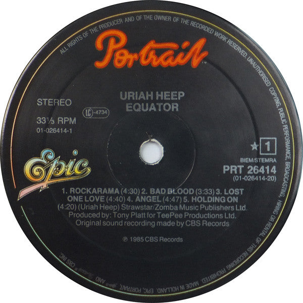 Uriah Heep ~ Equator (Vinyl) - Djungel & Jazz