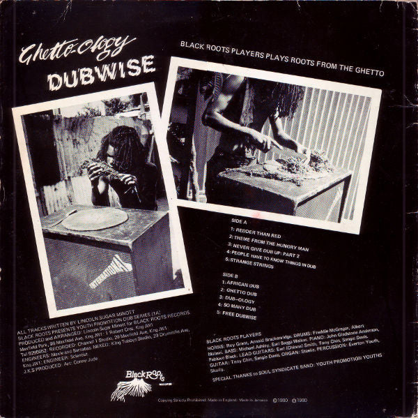 Black Roots Players : Ghetto-Ology Dubwise (LP, Yel)