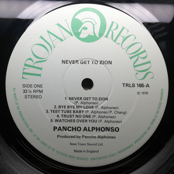 Pancho Alphonso & The Revolutionaries : Never Get To Zion (LP, Album)