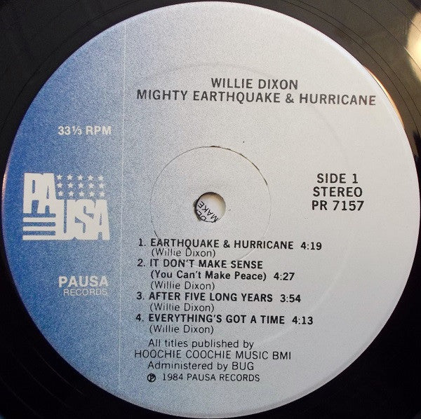 Willie Dixon ~ Mighty Earthquake And Hurricane (Vinyl) - Djungel & Jazz