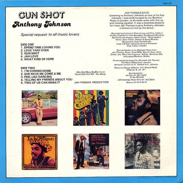 Anthony Johnson : Gun Shot (LP, Album)