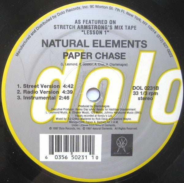 Natural Elements ~ Bust Mine / Paper Chase (Vinyl) - Djungel & Jazz