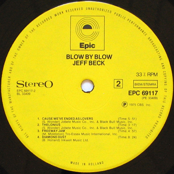 Jeff Beck ~ Blow By Blow (Vinyl) - Djungel & Jazz