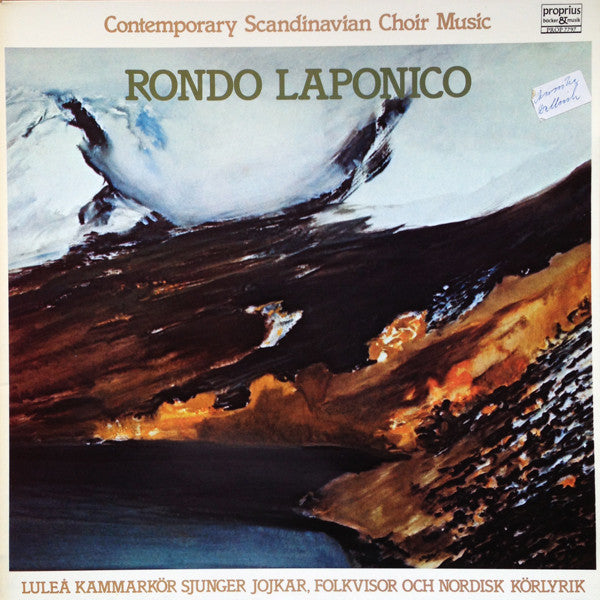 Luleå Kammarkör ~ Rondo Laponico:  Contemporary Scandinavian Choir Music (Vinyl) - Djungel & Jazz