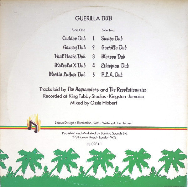 The Aggrovators & The Revolutionaries : Guerilla Dub (LP, Album, Cle)