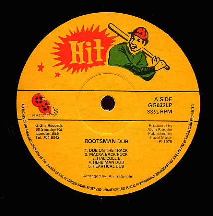 The Revolutionaries : Roots Man Dub (LP, Album)